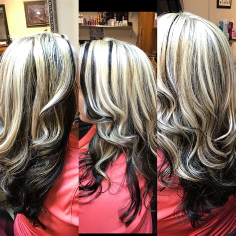 black on blonde com|black with blonde hair.